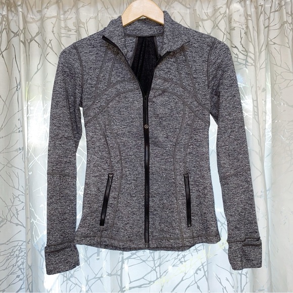 Lululemon Heathered black gray define zip up jacket - Picture 1 of 8